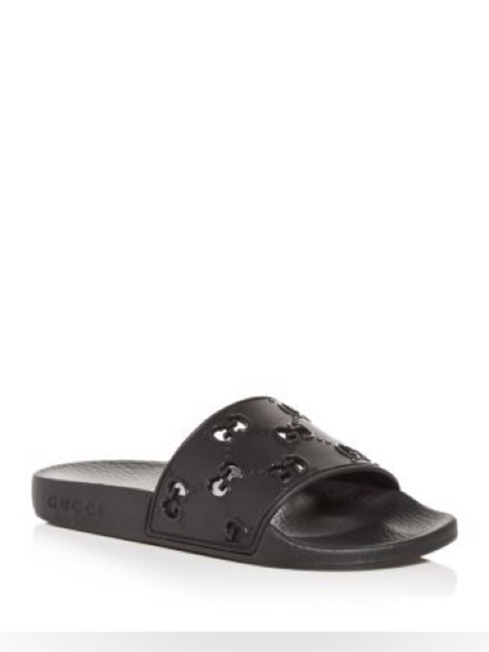 Gucci Black Logo Cutout Slide